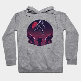 Astronaut with aliens Hoodie